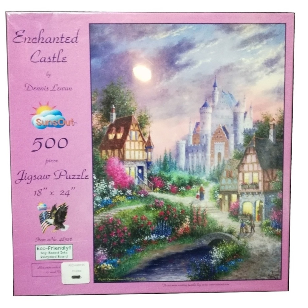 SunsOut 500 Piece Jigsaw Puzzle Enchanted Castles